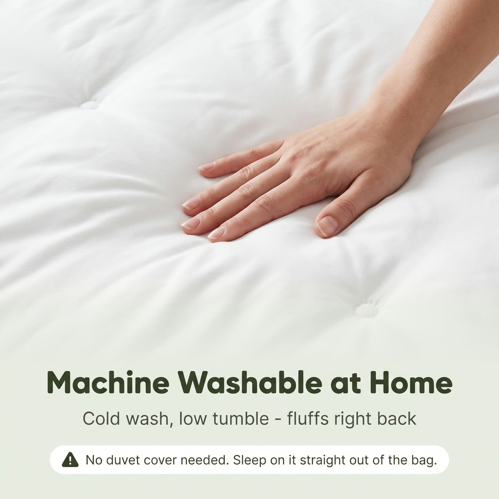 Machine washable at home